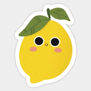 Happy lemon Sticker